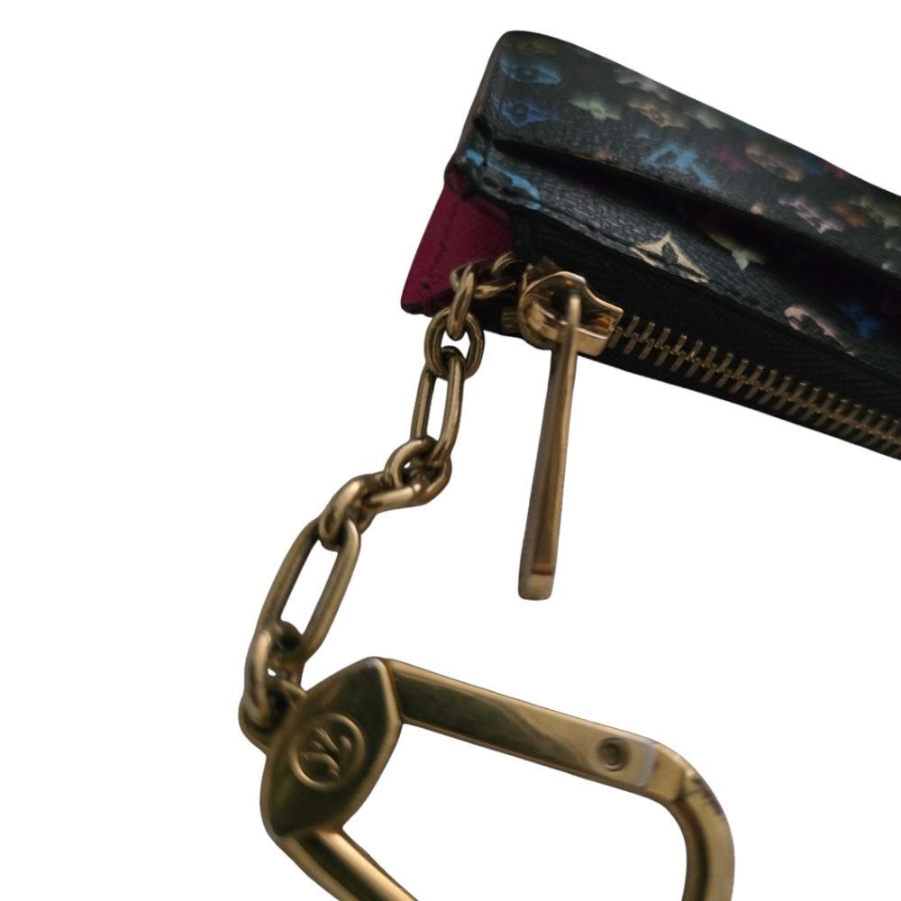 LV Takashi Murakami x Louis Vuitton Black Monoin Key Pouch Excellent Condition!! - Picture 8 of 15